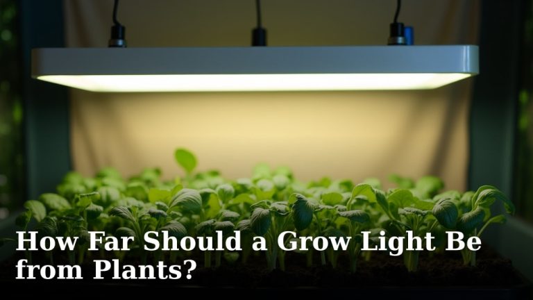 How Far Should a Grow Light Be from Plants?