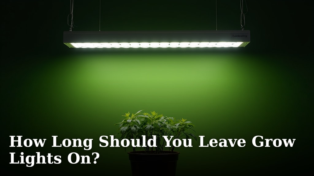 How Long Should You Leave Grow Lights On?