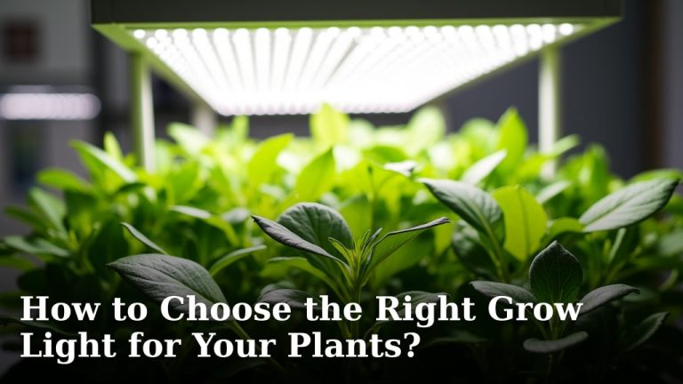 How to Choose the Right Grow Light for Your Plants?