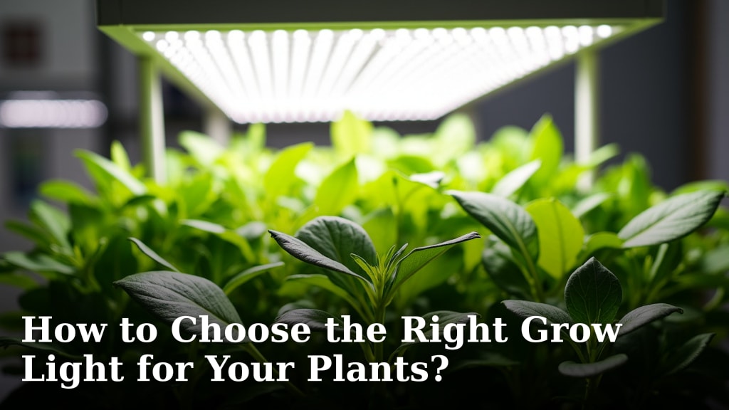 How to Choose the Right Grow Light for Your Plants?