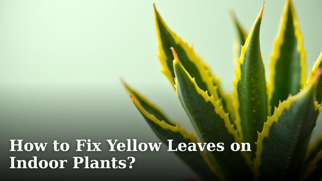 How to Fix Yellow Leaves on Indoor Plants?