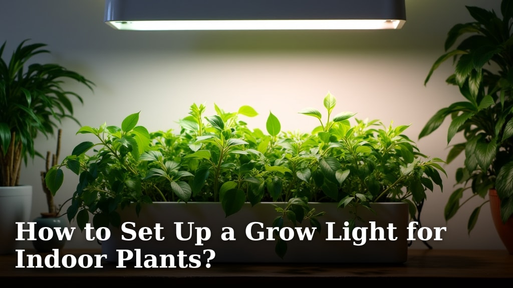 How to Set Up a Grow Light for Indoor Plants?