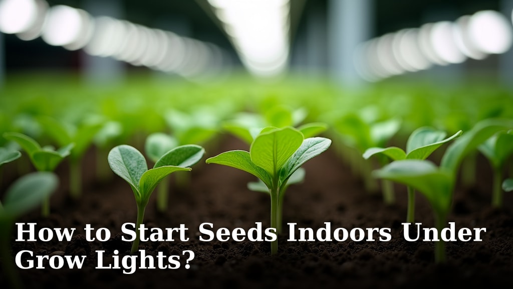 How to Start Seeds Indoors Under Grow Lights?