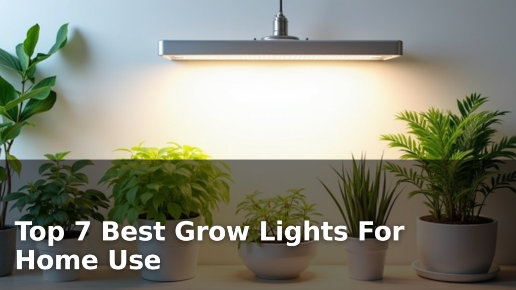 Top 7 Best Grow Lights For Home Use