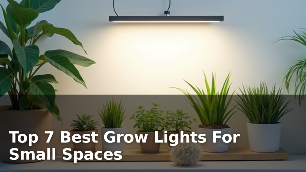 Top 7 Best Grow Lights For Small Spaces