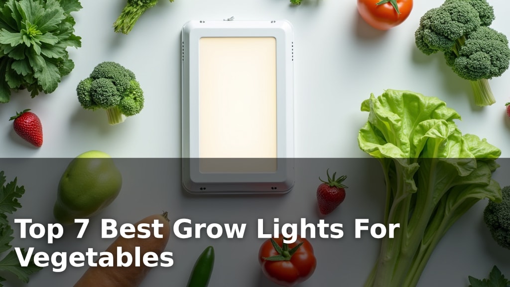 Top 7 Best Grow Lights For Vegetables