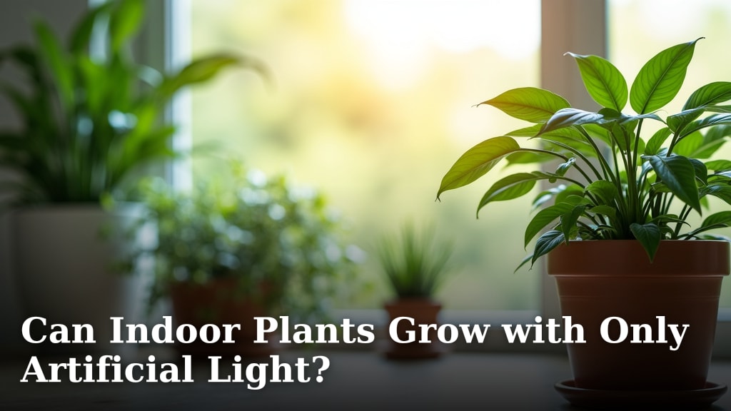 Can Indoor Plants Grow with Only Artificial Light?