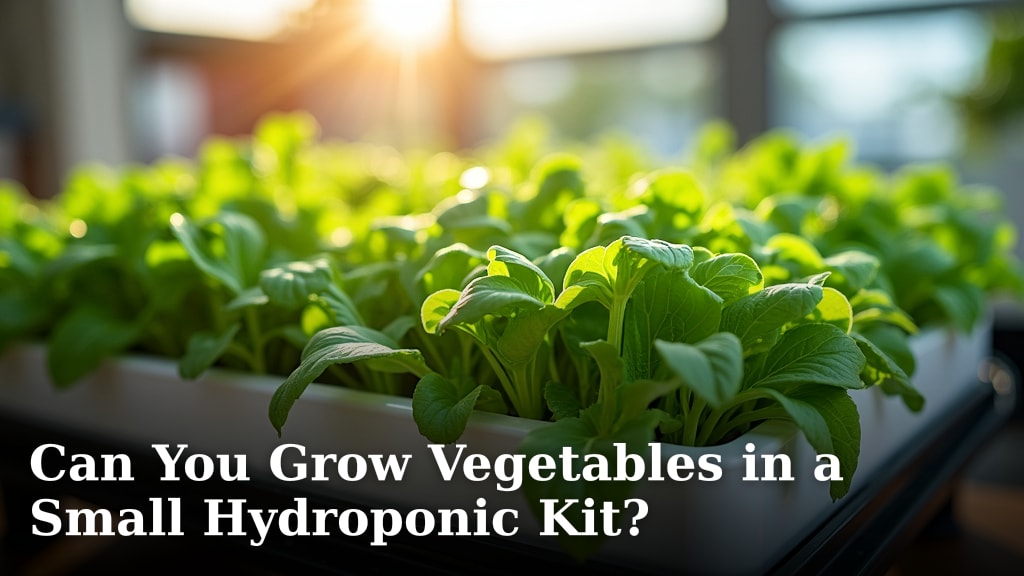 Can You Grow Vegetables in a Small Hydroponic Kit?