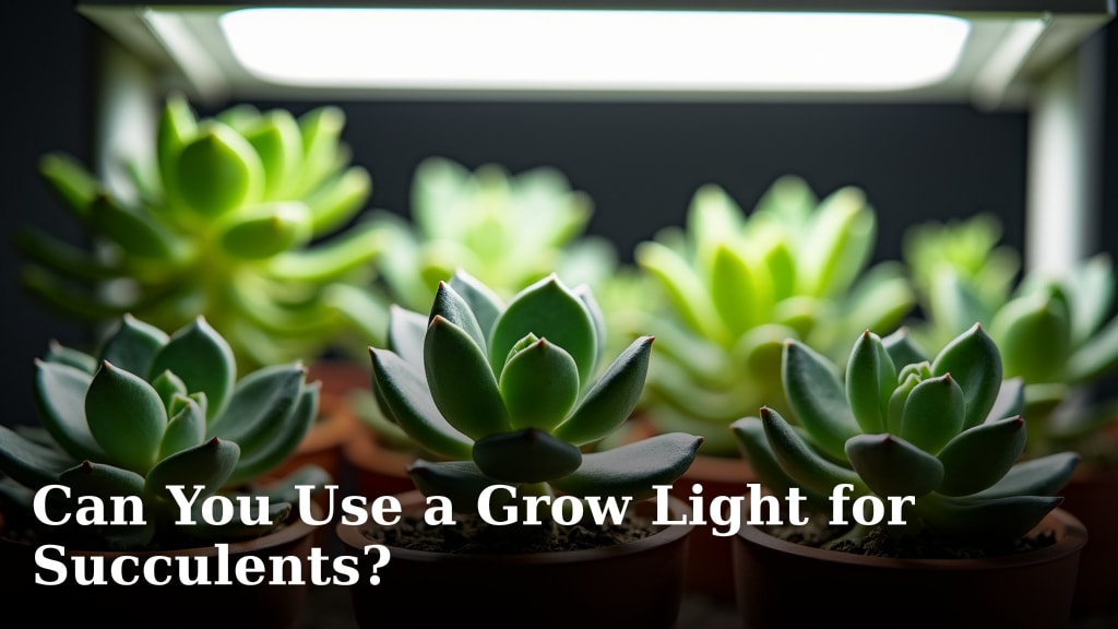Can You Use a Grow Light for Succulents?