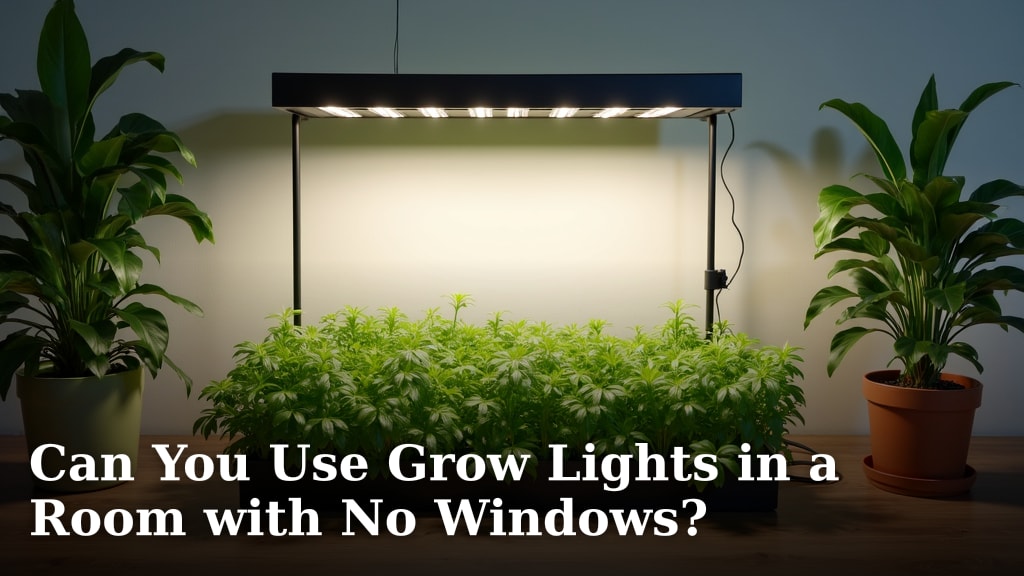 Can You Use Grow Lights in a Room with No Windows?