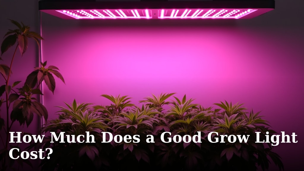 How Much Does a Good Grow Light Cost?