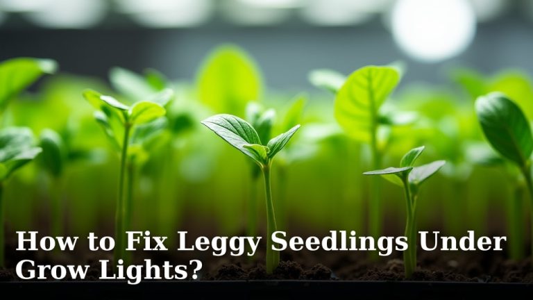 How to Fix Leggy Seedlings Under Grow Lights?