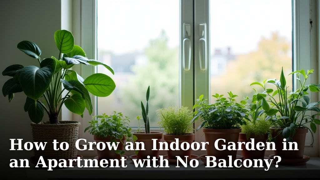 How to Grow an Indoor Garden in an Apartment with No Balcony?