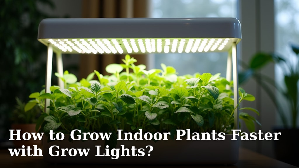 How to Grow Indoor Plants Faster with Grow Lights?