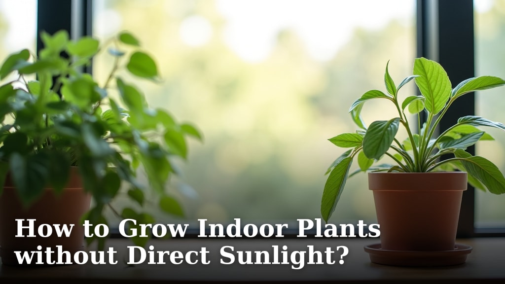 How to Grow Indoor Plants without Direct Sunlight?
