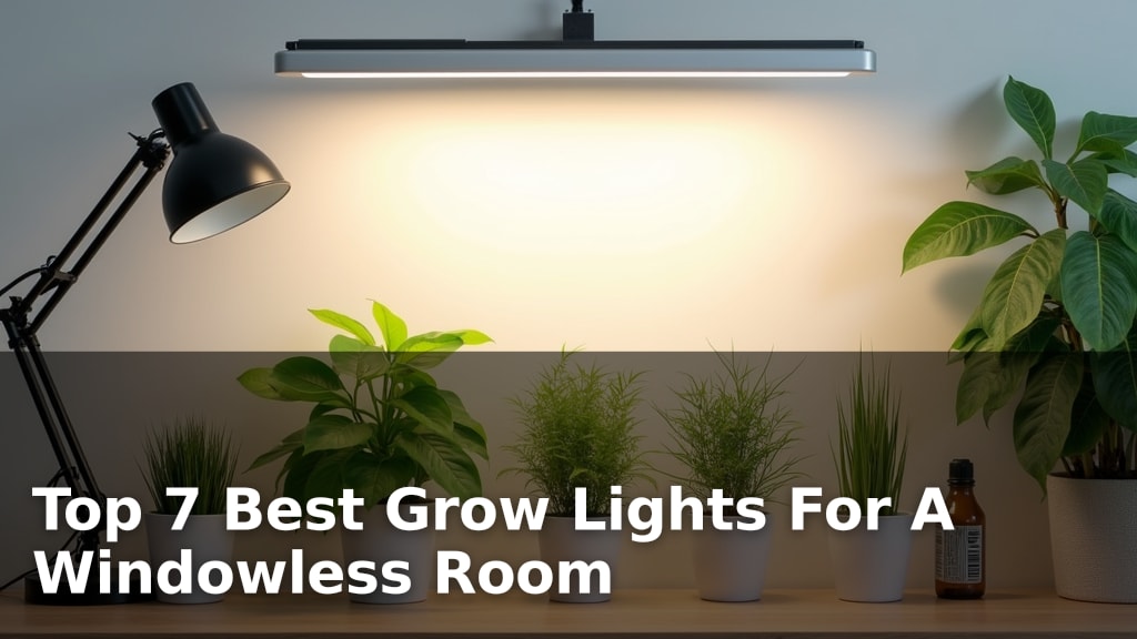 Top 7 Best Grow Lights For A Windowless Room