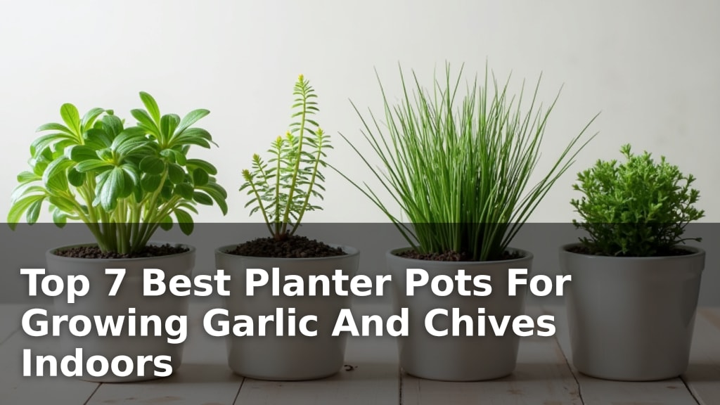 Top 7 Best Planter Pots For Growing Garlic And Chives Indoors