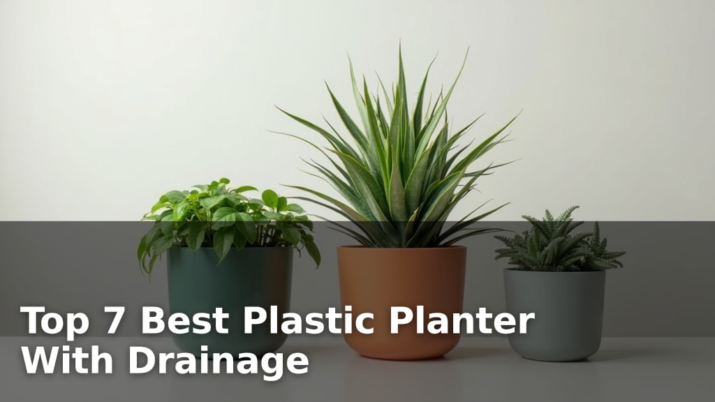 Top 7 Best Plastic Planter With Drainage