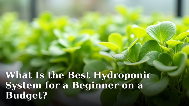 What Is the Best Hydroponic System for a Beginner on a Budget?