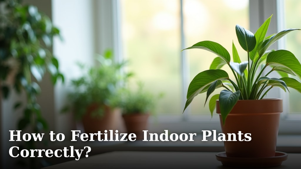How to Fertilize Indoor Plants Correctly?