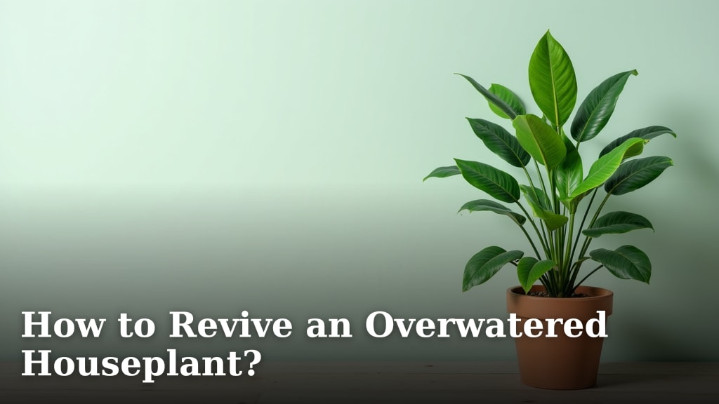 How to Revive an Overwatered Houseplant?