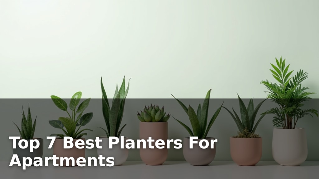 Top 7 Best Planters For Apartments