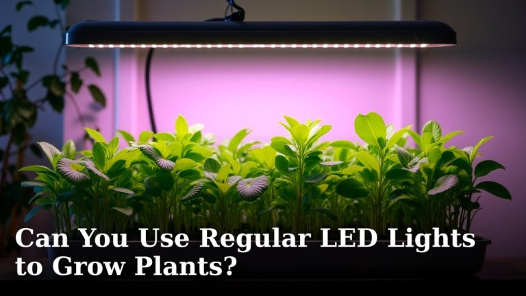 Can You Use Regular LED Lights to Grow Plants?