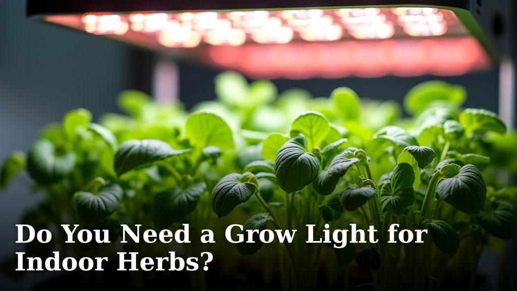 Do You Need a Grow Light for Indoor Herbs?