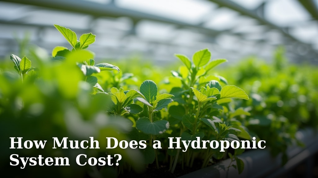 How Much Does a Hydroponic System Cost?