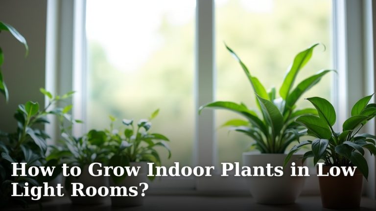 How to Grow Indoor Plants in Low Light Rooms?