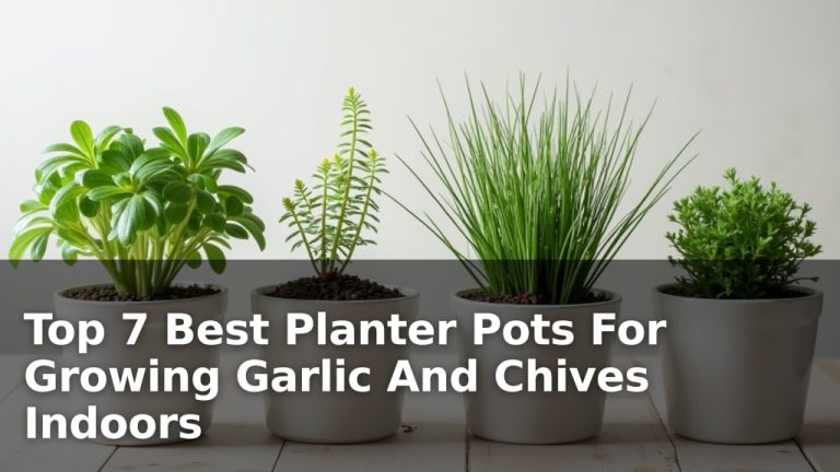 Top 7 Best Planter Pots For Growing Garlic And Chives Indoors