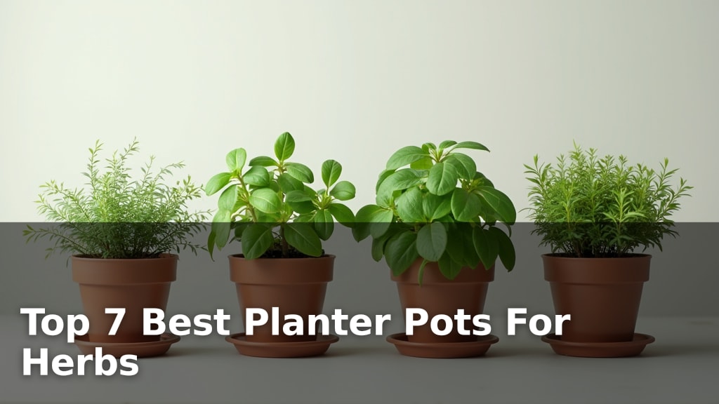 Top 7 Best Planter Pots For Herbs