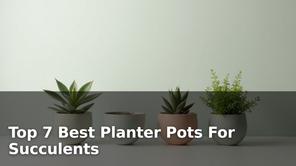 Top 7 Best Planter Pots For Succulents