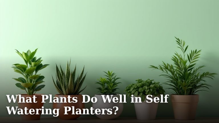 What Plants Do Well in Self Watering Planters?