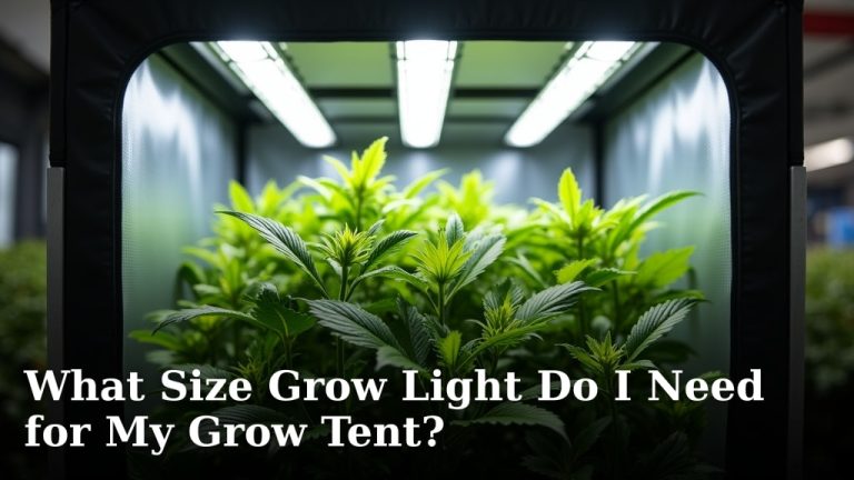 What Size Grow Light Do I Need for My Grow Tent?
