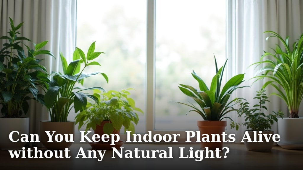 Can You Keep Indoor Plants Alive without Any Natural Light?