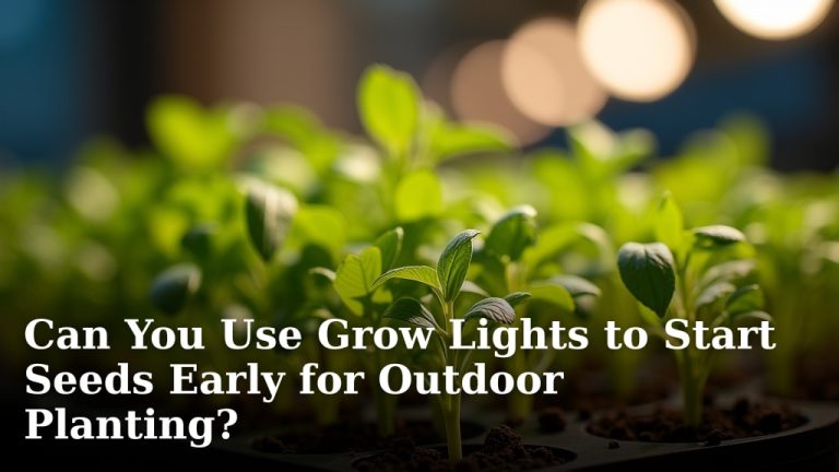 Can You Use Grow Lights to Start Seeds Early for Outdoor Planting?