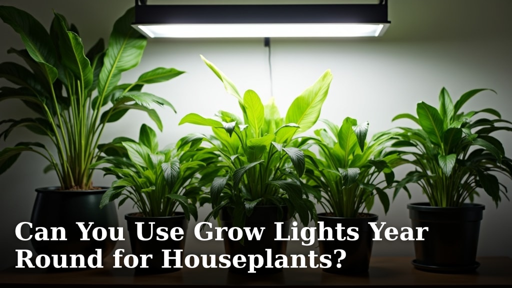 Can You Use Grow Lights Year Round for Houseplants?