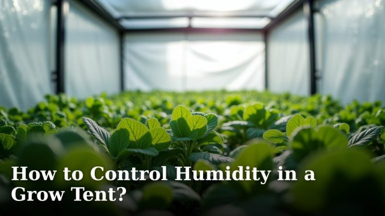 How to Control Humidity in a Grow Tent?