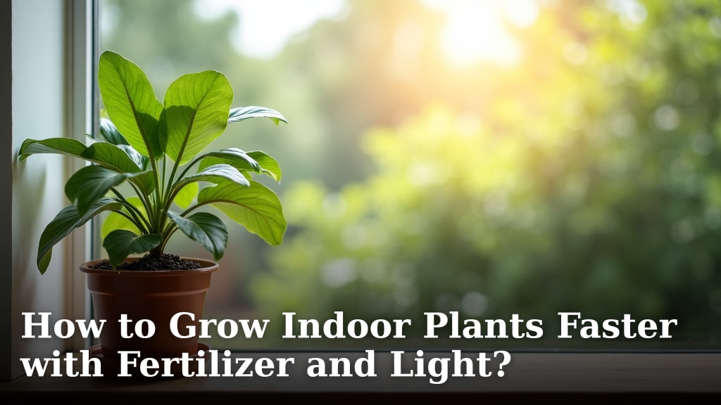 How to Grow Indoor Plants Faster with Fertilizer and Light?
