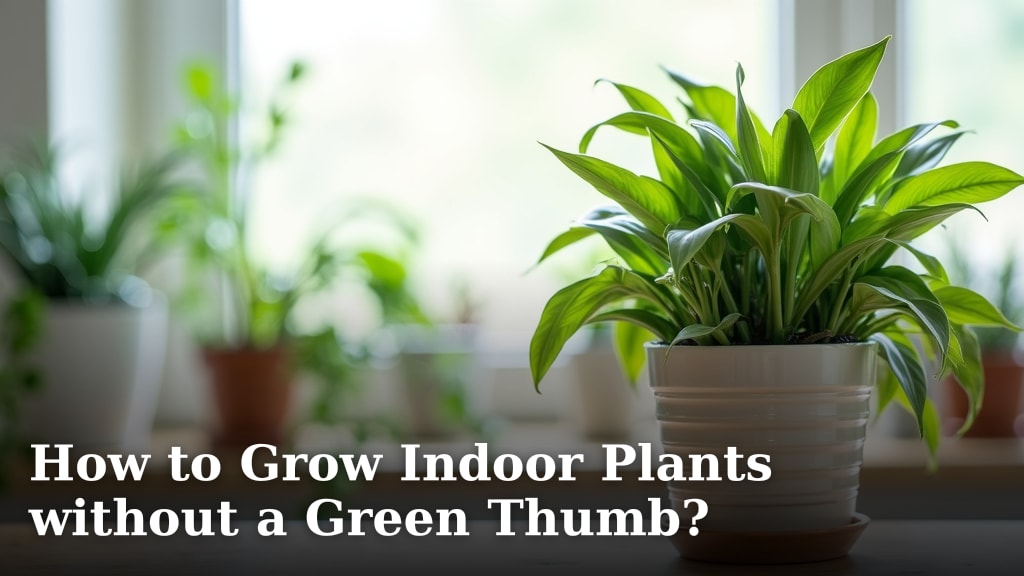 How to Grow Indoor Plants without a Green Thumb?