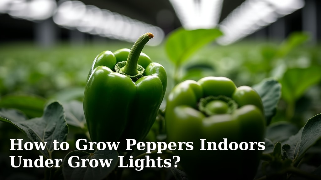 How to Grow Peppers Indoors Under Grow Lights?
