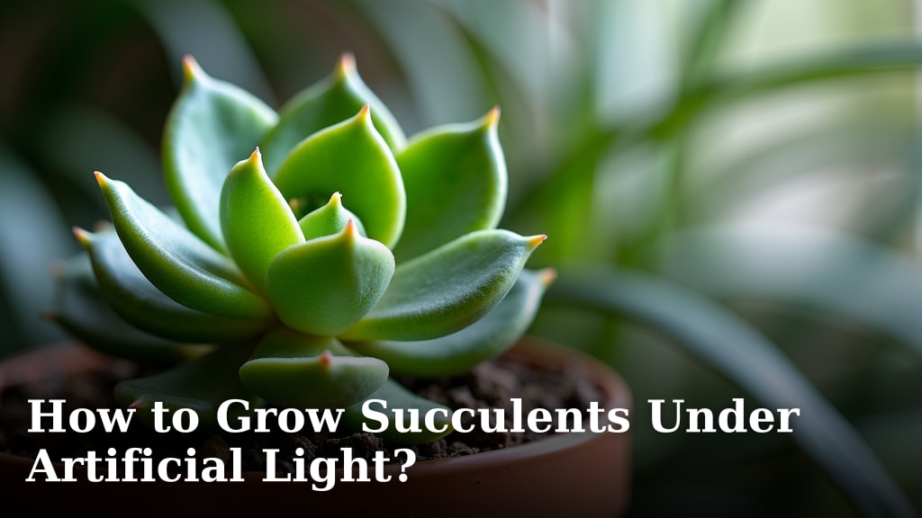 How to Grow Succulents Under Artificial Light?