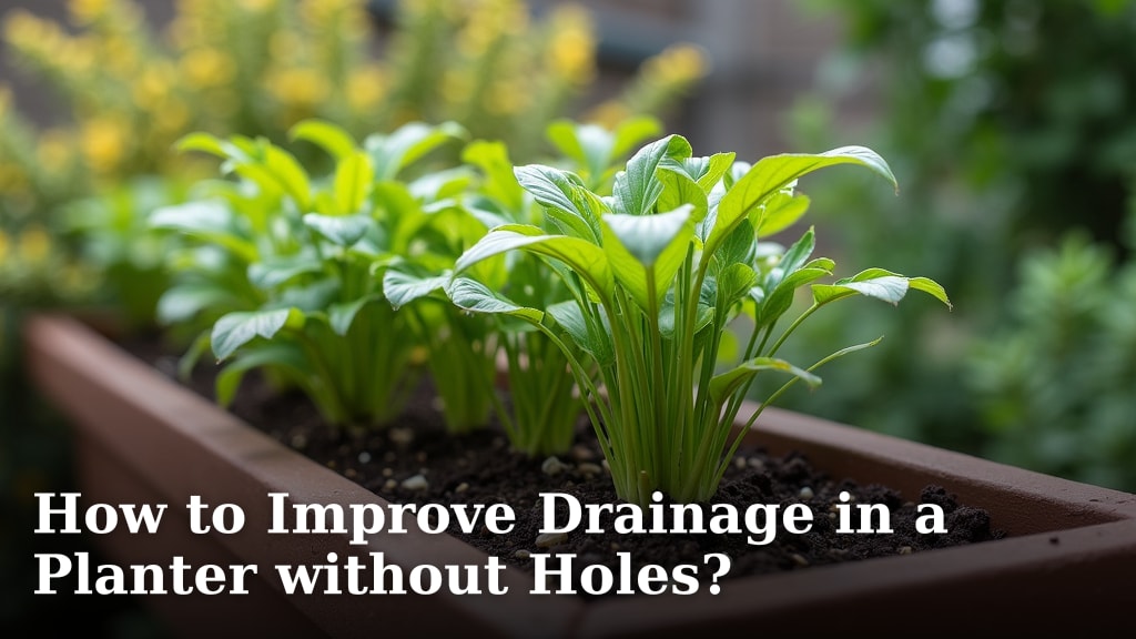 How to Improve Drainage in a Planter without Holes?