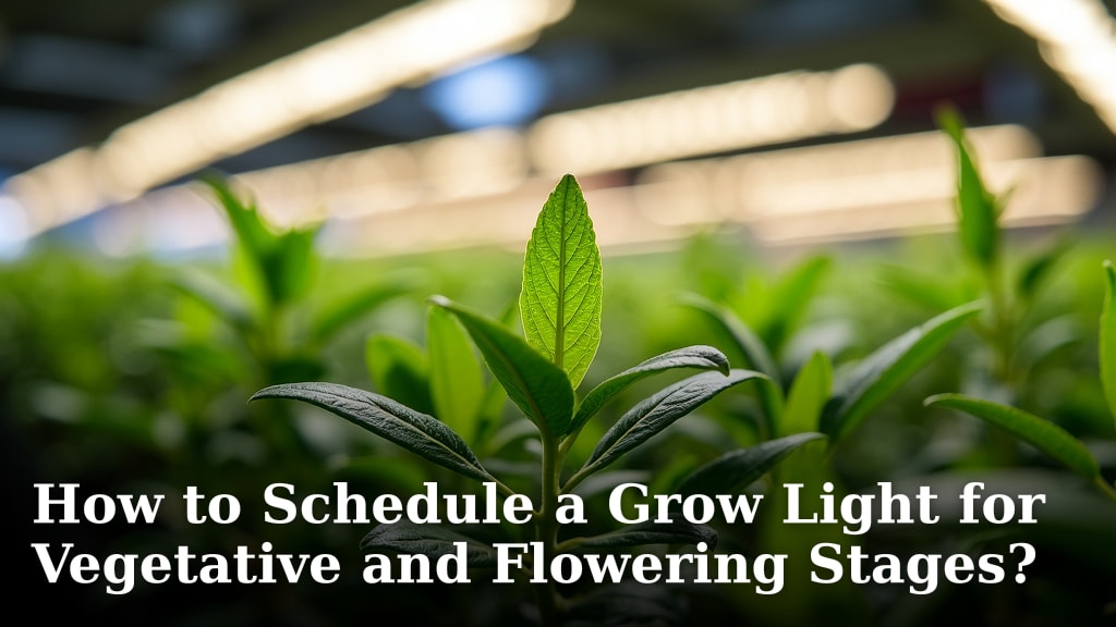How to Schedule a Grow Light for Vegetative and Flowering Stages?