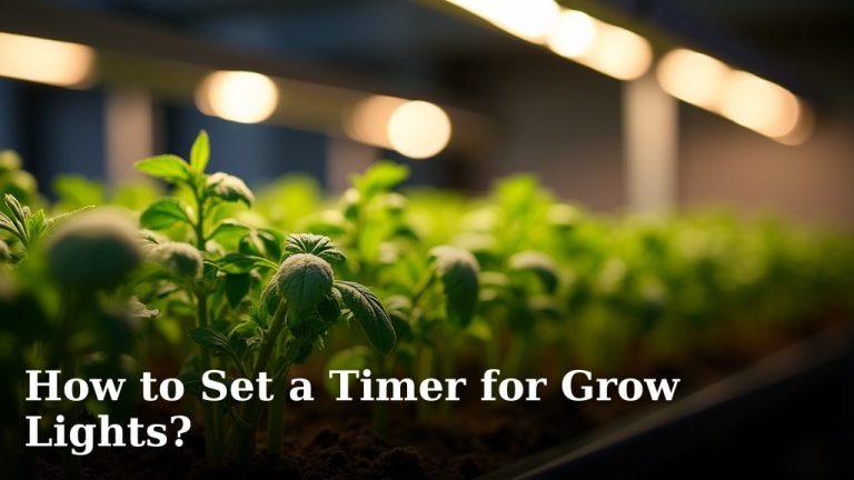 How to Set a Timer for Grow Lights?