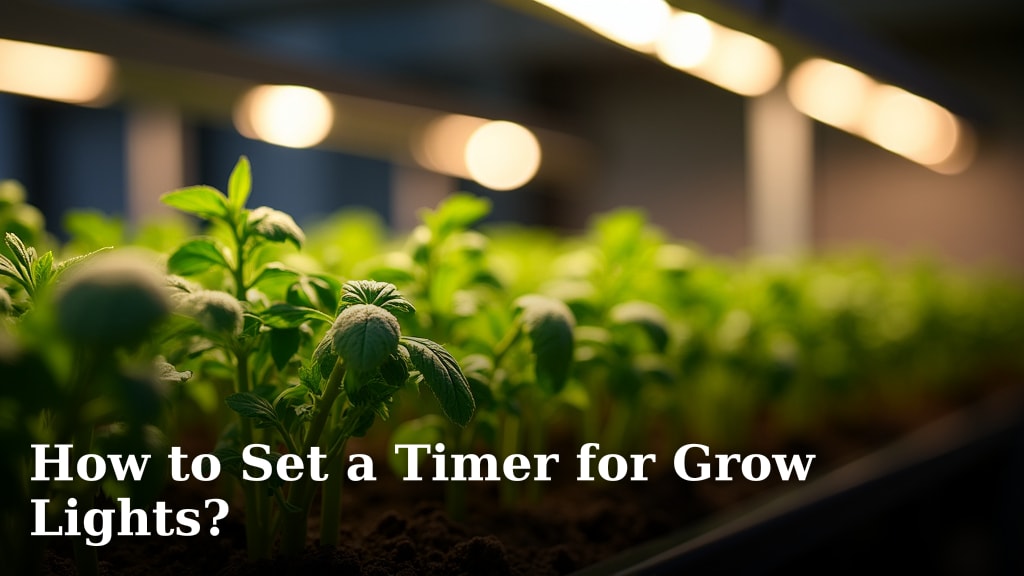 How to Set a Timer for Grow Lights?