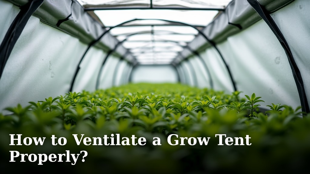How to Ventilate a Grow Tent Properly?