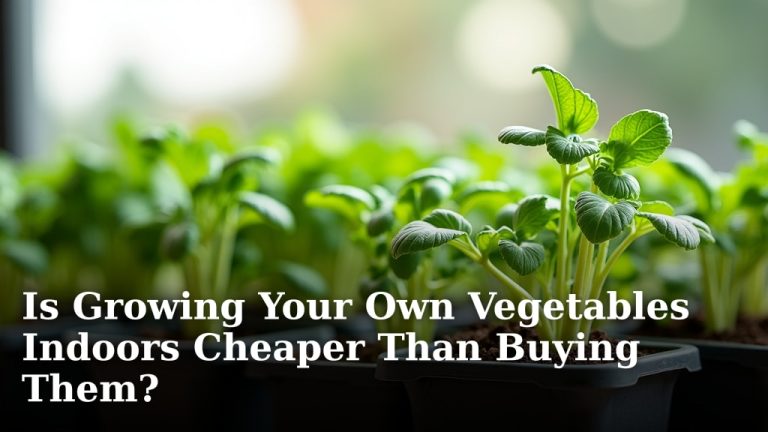 Is Growing Your Own Vegetables Indoors Cheaper Than Buying Them?