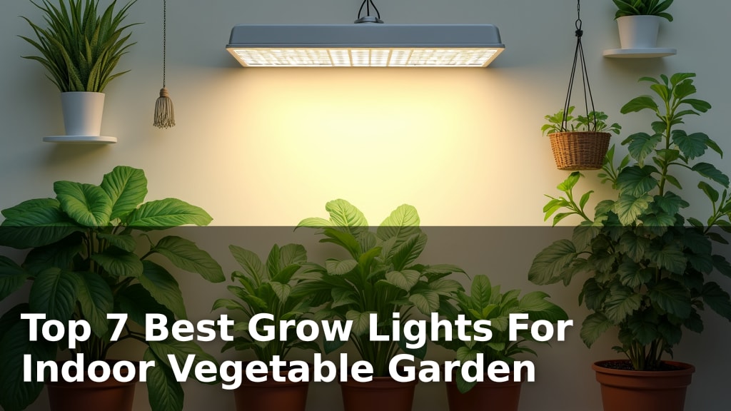 Top 7 Best Grow Lights For Indoor Vegetable Garden